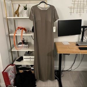 Revelry sage green Naomi Velvet Dress size 16 bridesmaid NWT unaltered